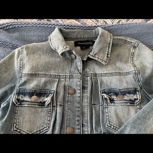 Like new Treasure & Bond distressed jean jacket